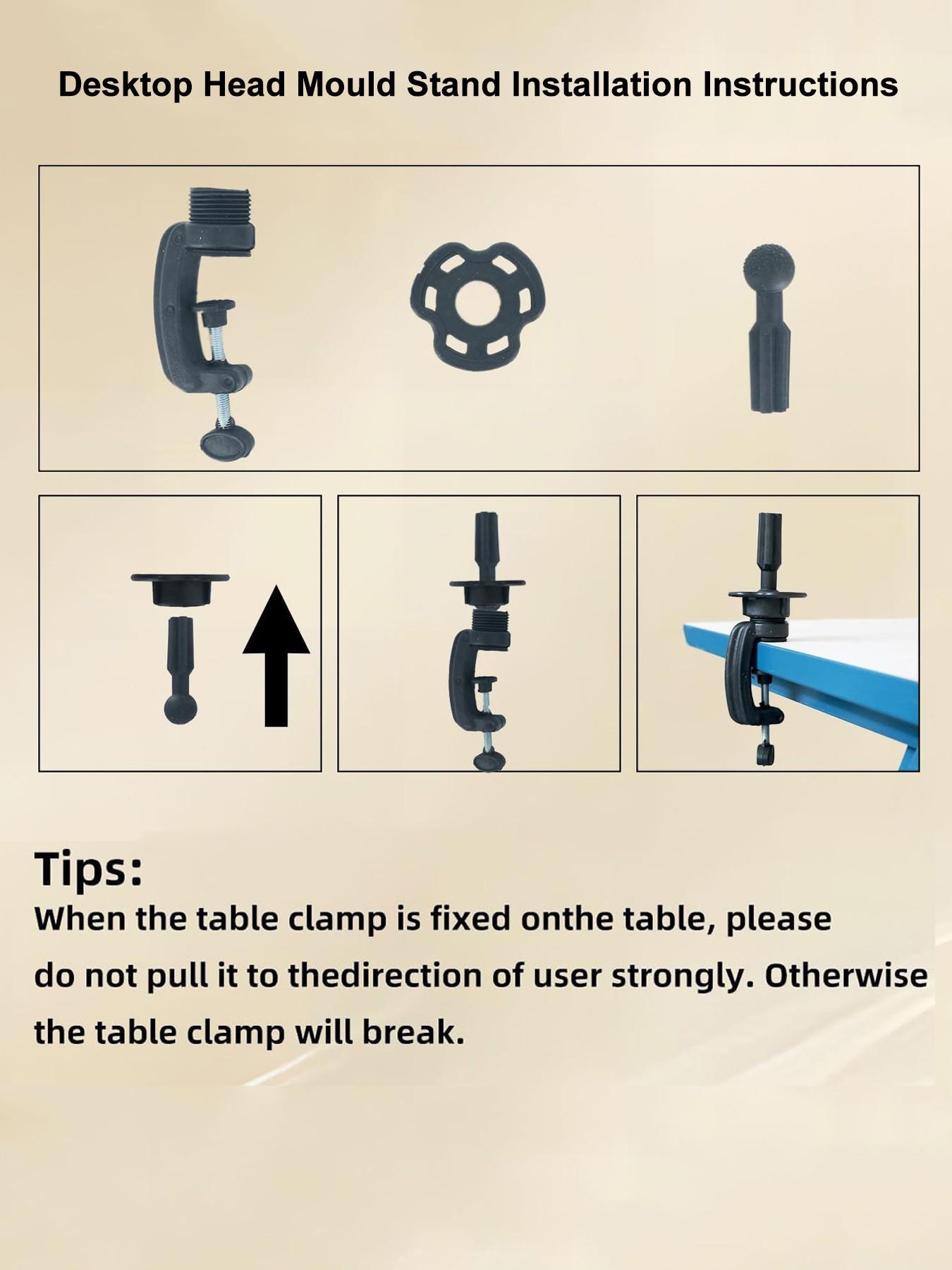 16 Inch 100% Real Hair Mannequin Head, Training Head Manikin for Cosmetology, Hairdresser Practice, Braiding & Styling with Clamp Stand