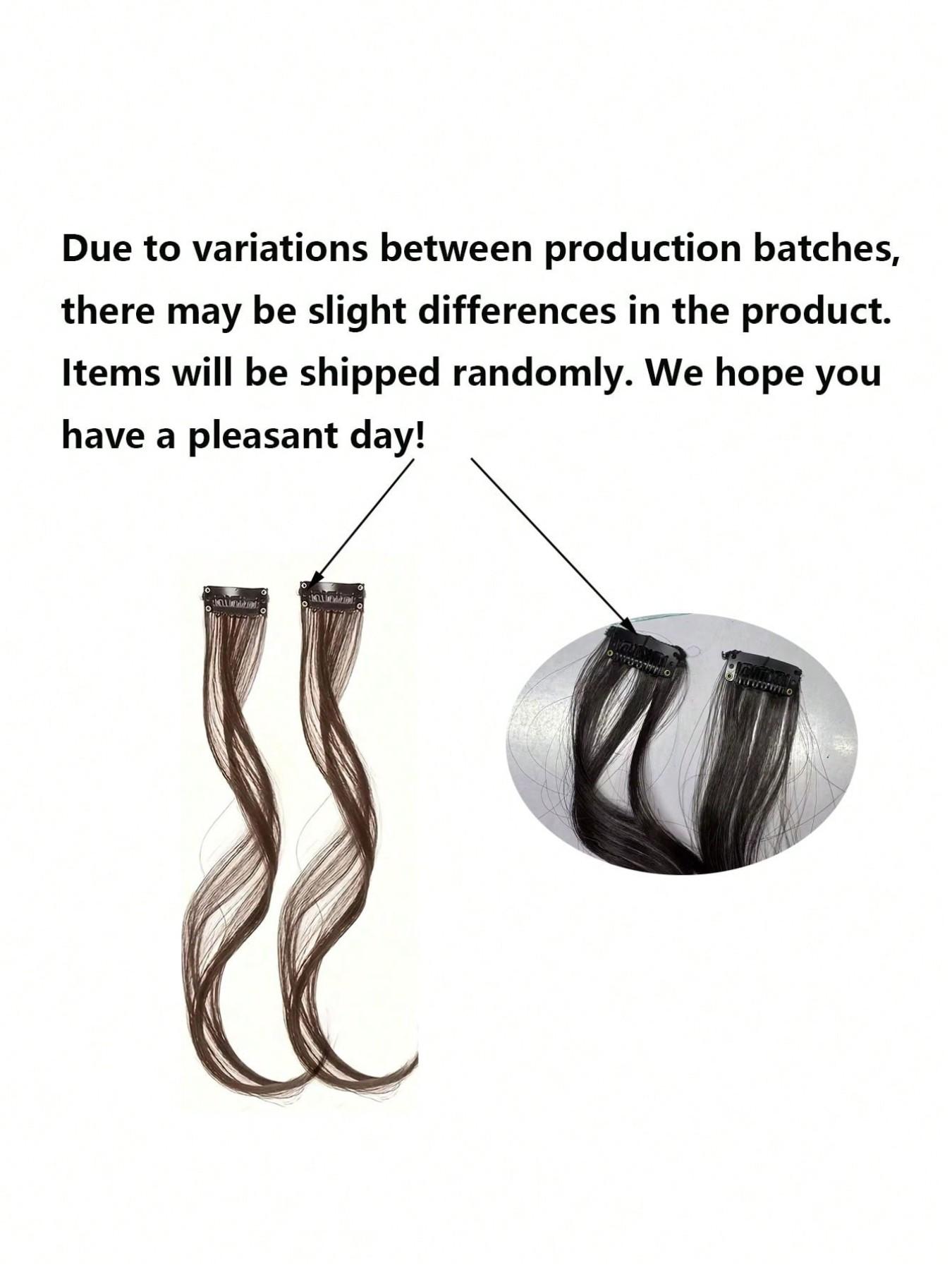 Elegant Body Wave Clip-Invisible Synthetic Dragon Beard Side Bangs ，In Hair Extensions, High Temperature Fiber, Women'S Side Bangs, Christmas Music Festival Hairpiece Temples for Daily Wear, Natural Look for All Hair Types