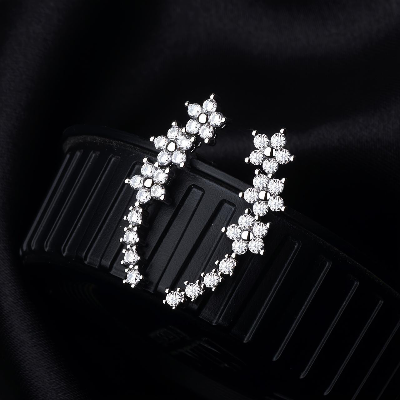 Stainless Steel Floral Earrings for Women, Elegant Border Design, Hypoallergenic Flower Studs, Valentine's Gift, Wedding & Daily Jewelry