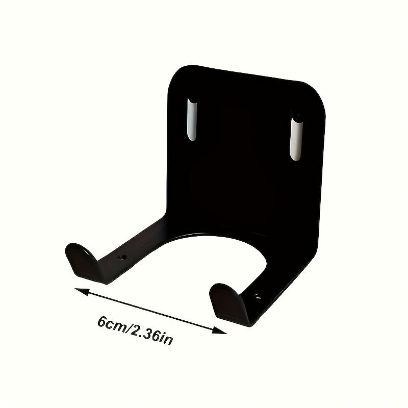 Heavy-Duty Steel Lawn Mower Wall Mount, Easy to Install Garage Organizer, For Lawn Mower & Hedge Trimmer, Black Metal Tool Storage Hook with Vent Slots