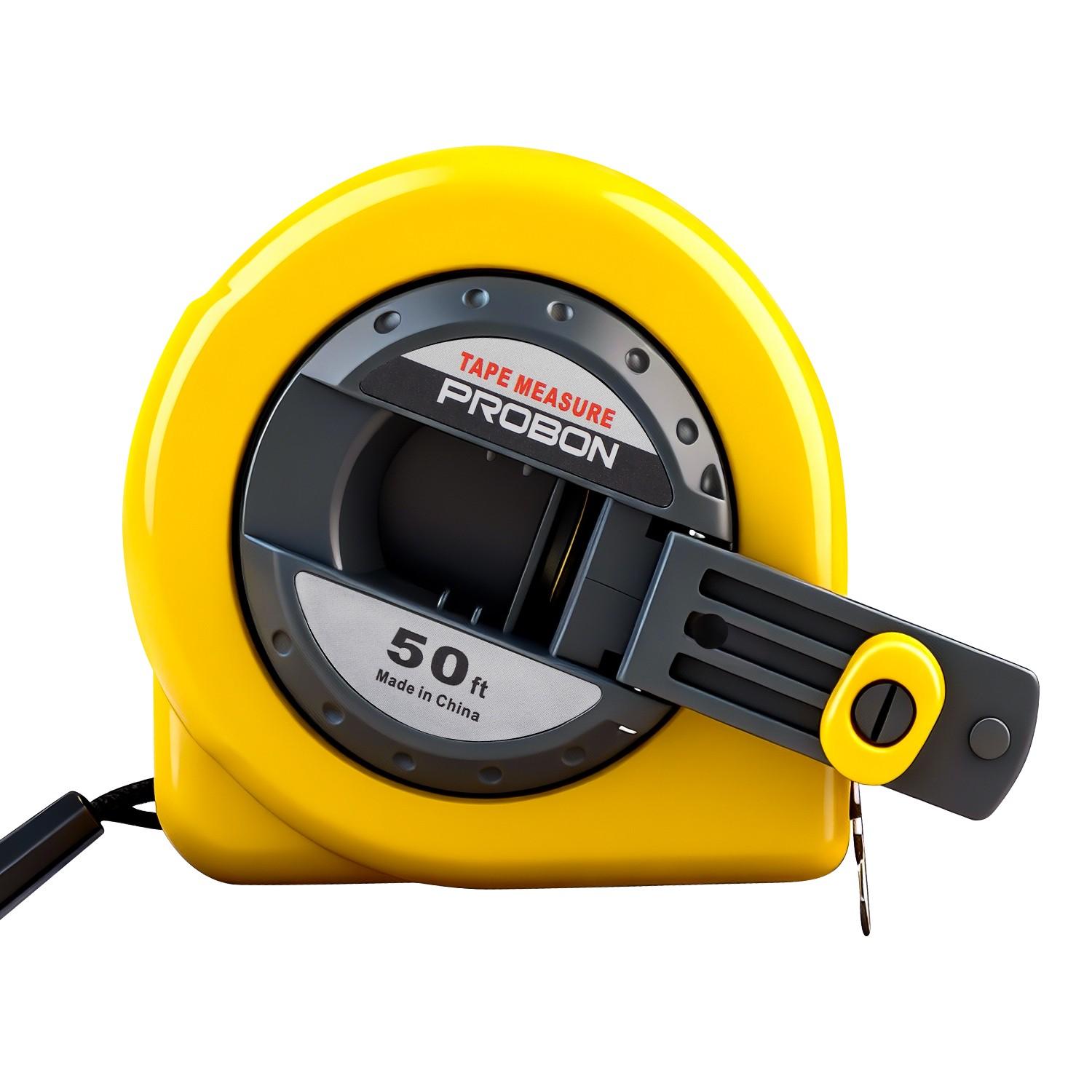15m/50ft Handheld Steel Tape Measure, Dual Scale, Durable Steel Band, Adjustable Hook, Foldable Handle, Ideal for Construction & DIY, Portable Measuring Tool