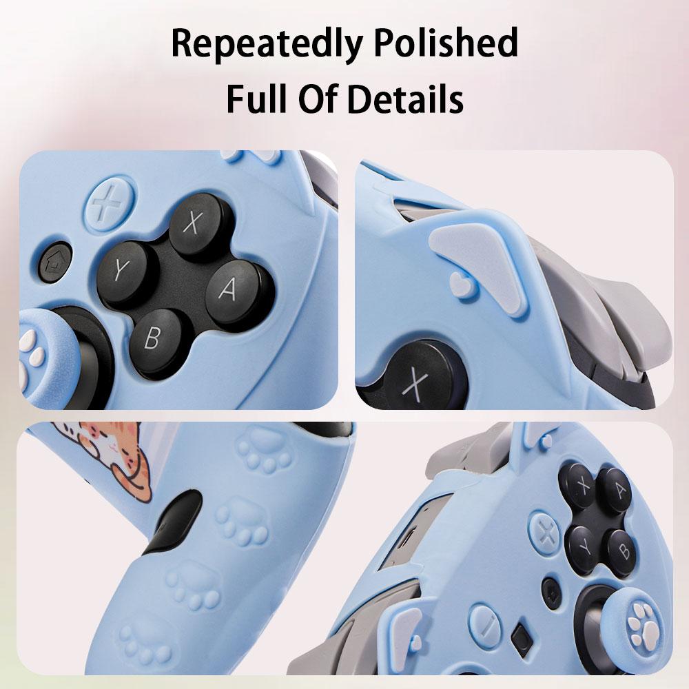 Compatible with For Switch 2 PRO controller silicone cases, For NS2 PRO cat-ear controller silicone protective cases, For NS2 game controller case accessories