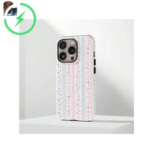 Magnetic Protective Smartphone Casing with Love Shack Fancy Flowers Design - Polycarbonate Coquette Cover for iPhone 11,12,13,14,15,16,16e,17 & Pro Max - Mobile Phone Accessory