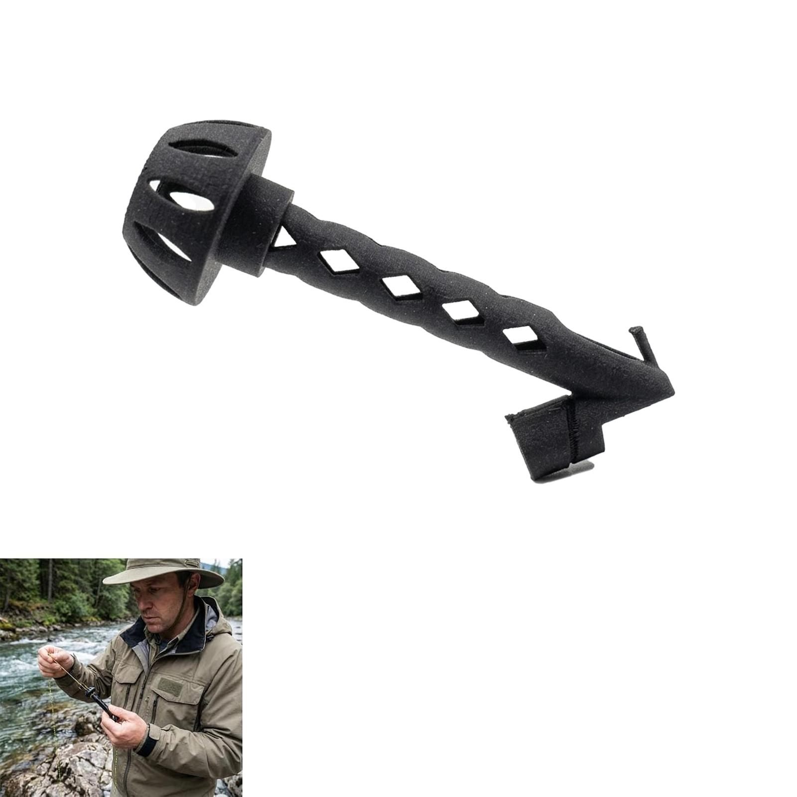 1/2 PCS Fly Fishing Magnetic Fly Threader, Fly Threader Fishing Anglers Tippet Threader, Fishing Accessory to Easily Rig Small Flies & Tippet on Water, Make Fly Tying Simpler, Works with Most Hooks, tippets, and Fly Styles