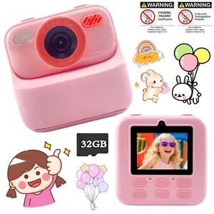 Children Instant Photo Camera With 2.4 Inch Screen High Definition Video Capture Instant Printing Birthday Present For Boys Girls Ages 3-12 Great For Family Gatherings Outdoor Trips And Daily Photography
