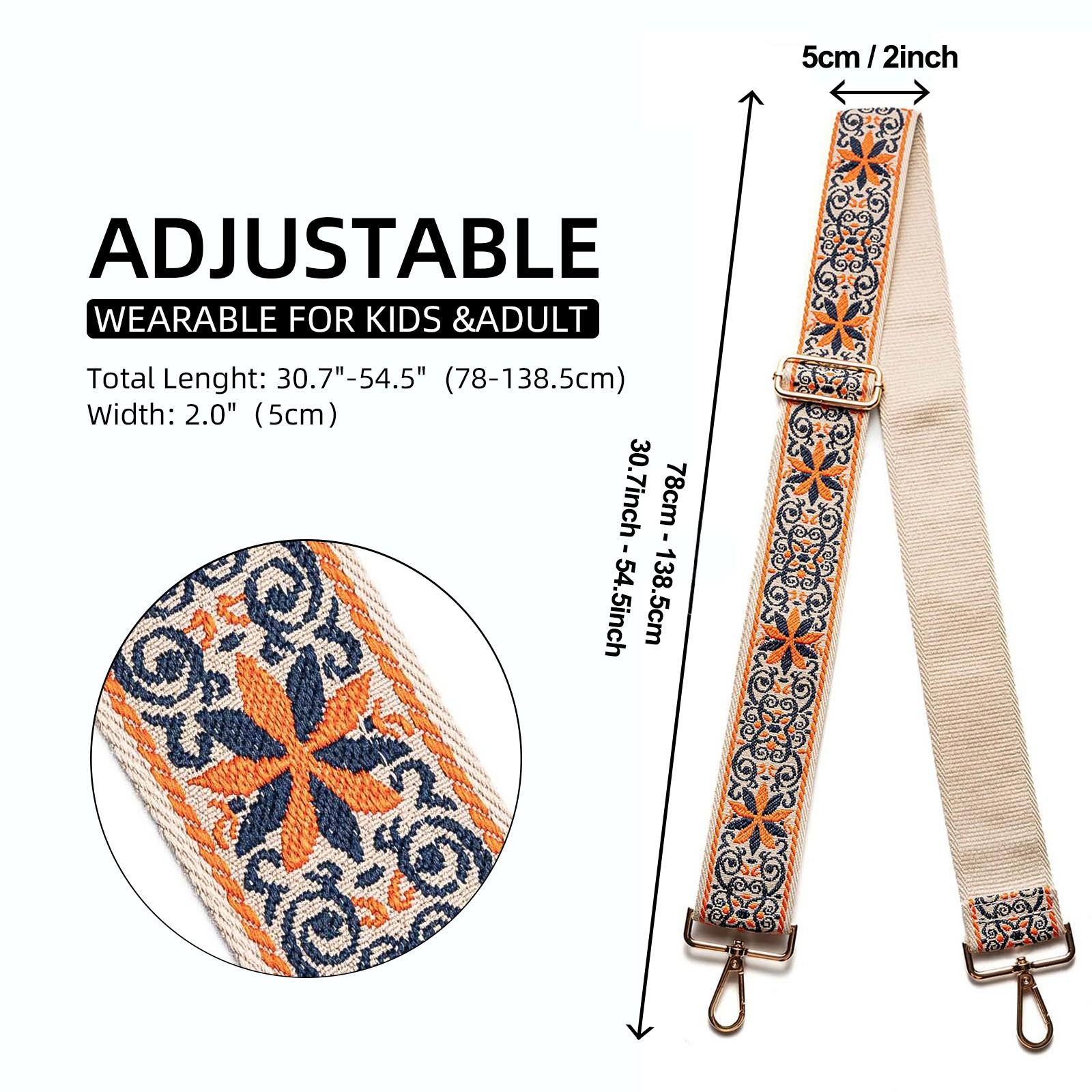 5cm Purse Strap Replacement Crossbody Wide Shoulder Strap Adjustable Canvas Straps Handbag Strap Replacement Belts