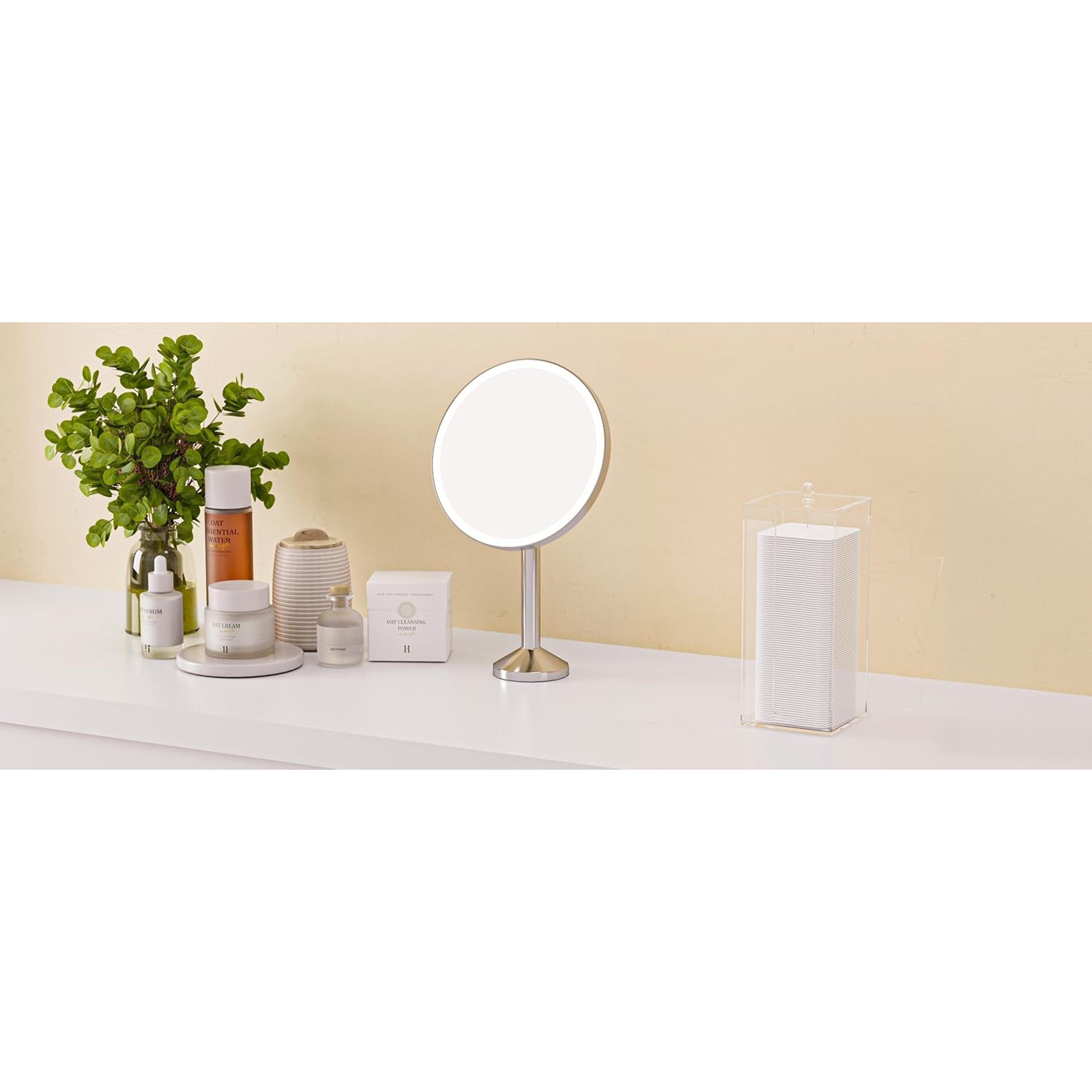 Acrylic Clean Pad Storage Box, Cotton Pad Dispenser, Square Rounds Cotton Pad Holder (Pad Not Included) - Vertical with Lid Acrylic Clean Pad Storage Box, Cotton Pad Dispenser, Square Rounds Cotton Pad Holder (Pad Not Included) - Vertical with Lid
