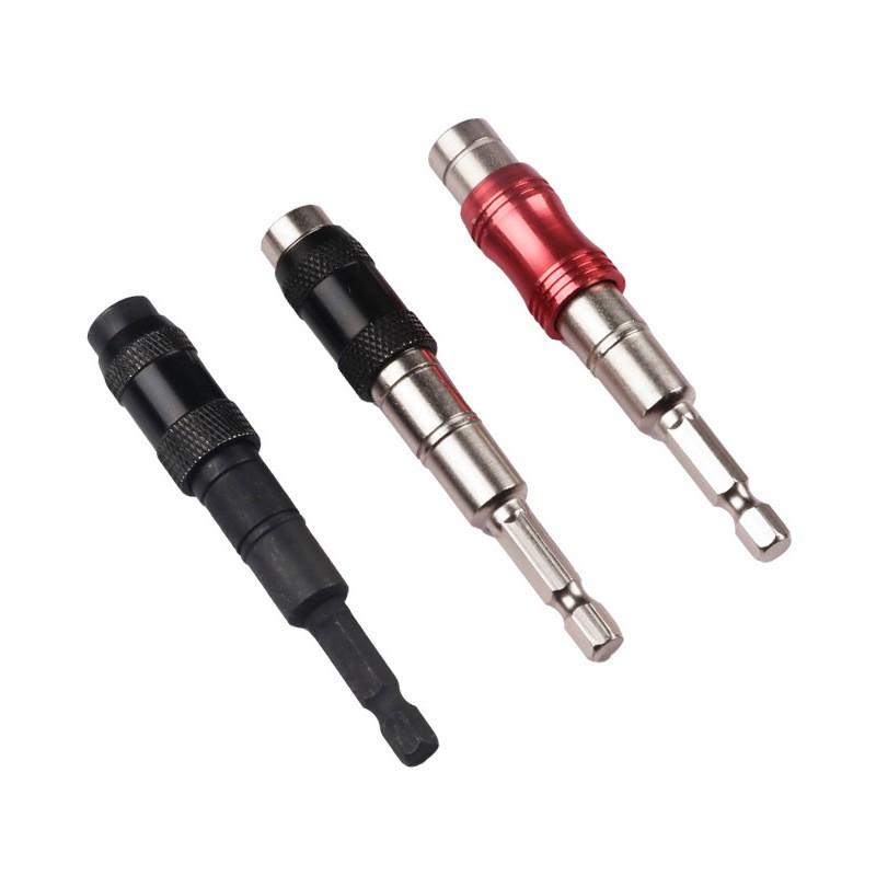 Hex Quick Release Drill Adapter Extension Rod, Multi-Angle Magnetic Swivel Handle, Long Self-Locking Screwdriver Bit Holder