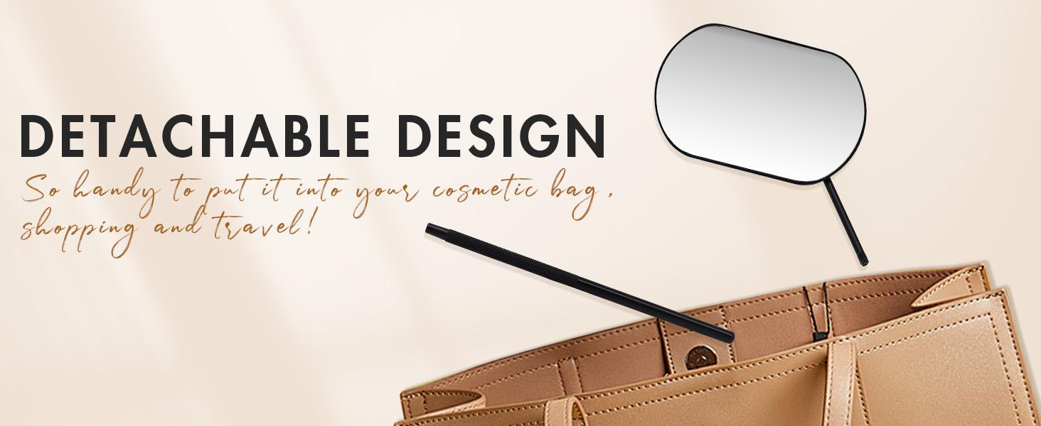 2 pcs Lash Mirror  Makeup Mirror for Eyelash Extensions Detachable Stainless Steel Square Round Lash Extension tools