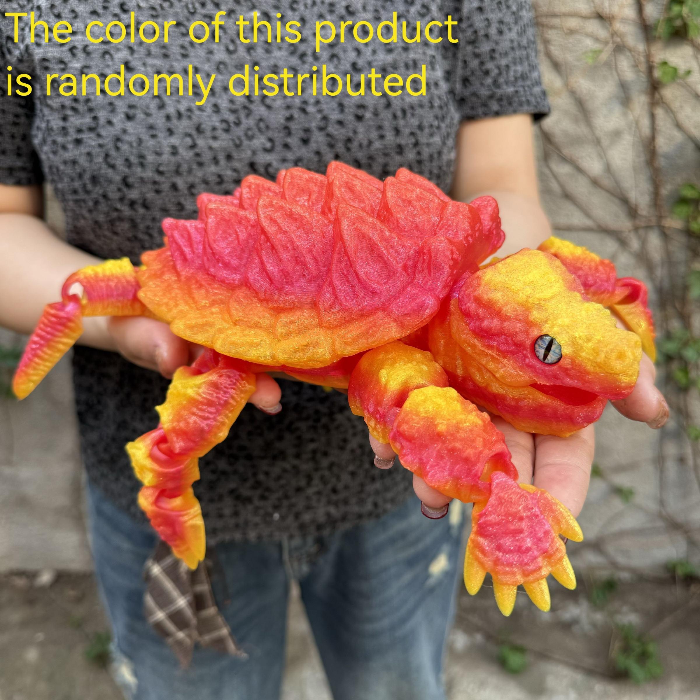 3D Printed Crocodile Statue Decoration, Two Sizes Available, Unique Home Decor, Christmas Gift, Realistic Eyes, Moveable Joints, Turtle Designs