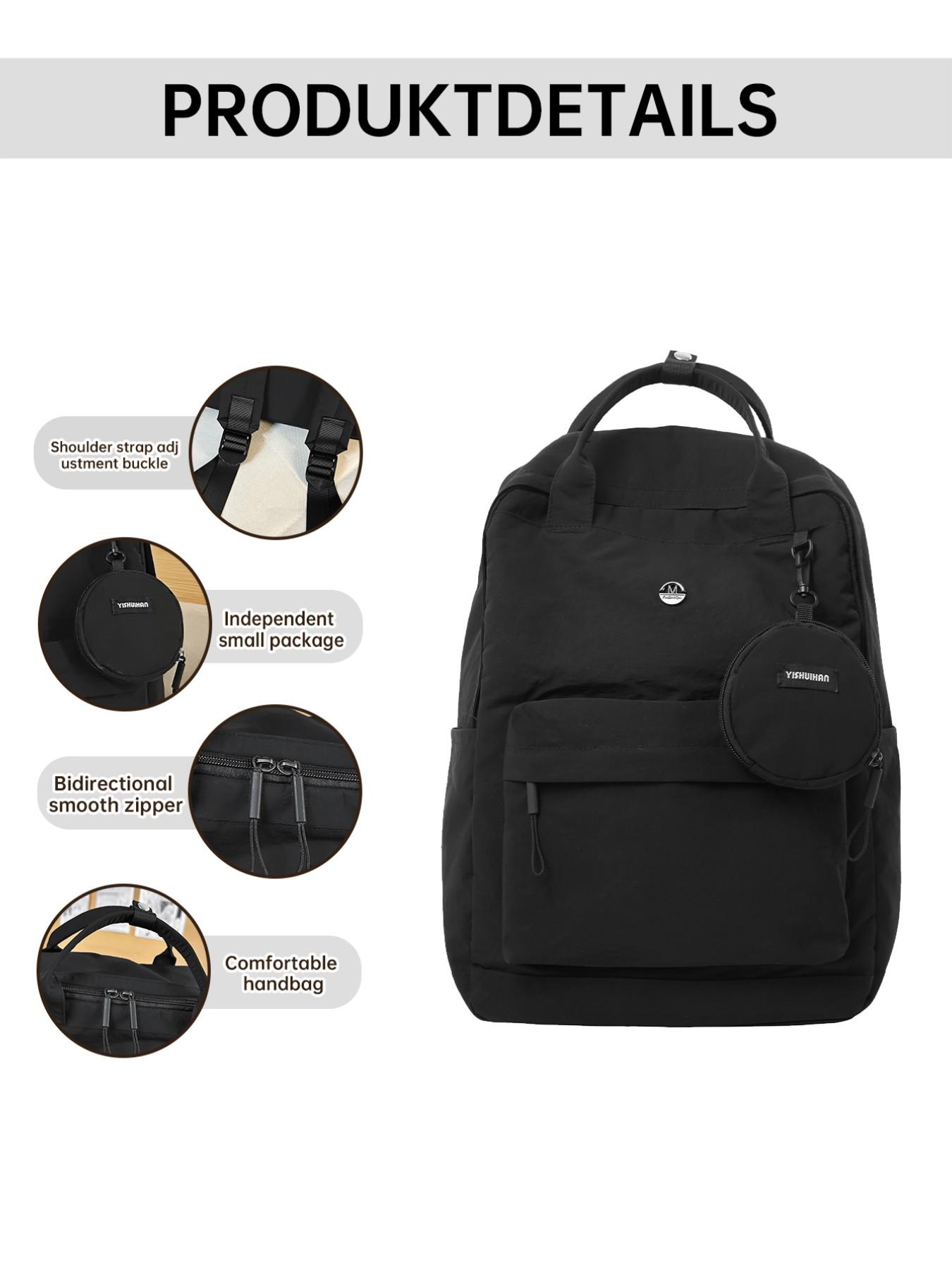 Large Capacity Backpack for Students, Casual Butterfly Pattern, All Seasons Use, Ideal for Outdoor Activities, Lightweight Backpack