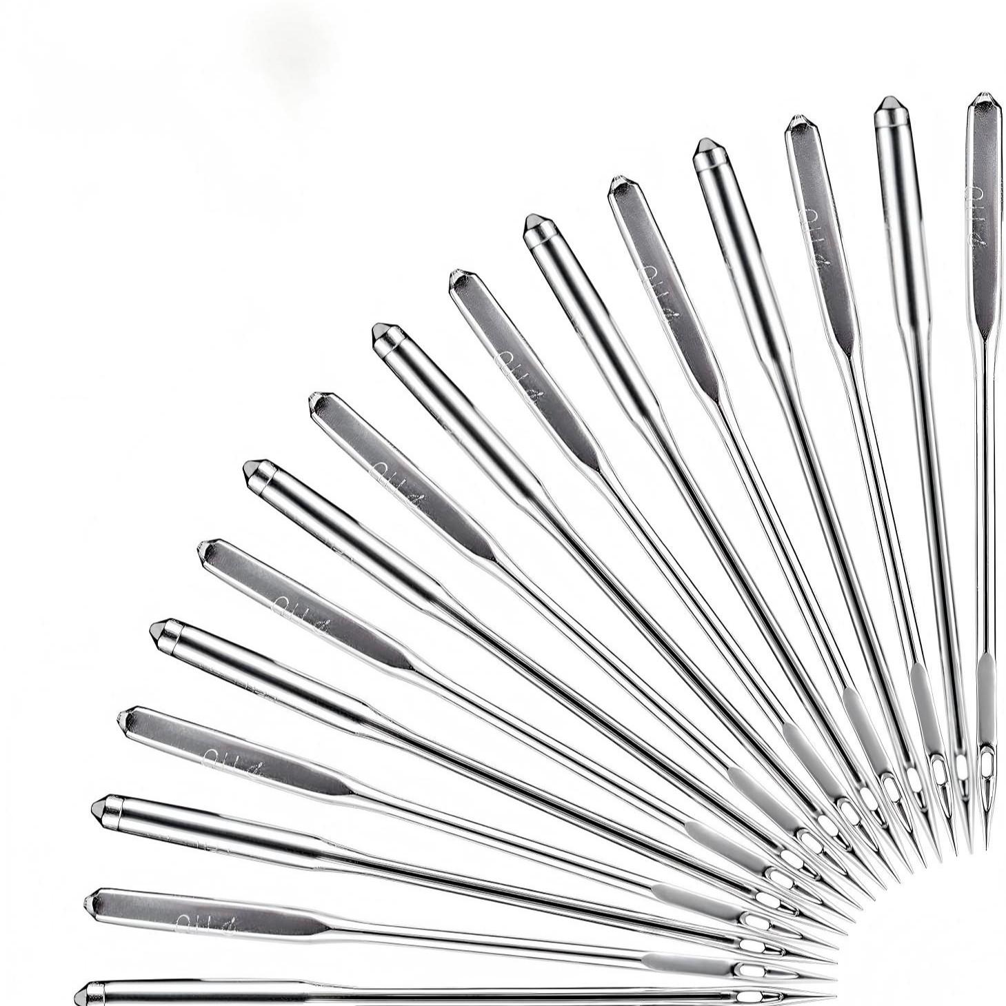 Universal Sewing Machine Needles, 120pcs Compatible with Singer Brother Janome Varmax, Sizes Hax1 65/9-110/18, High-Quality Needle Set