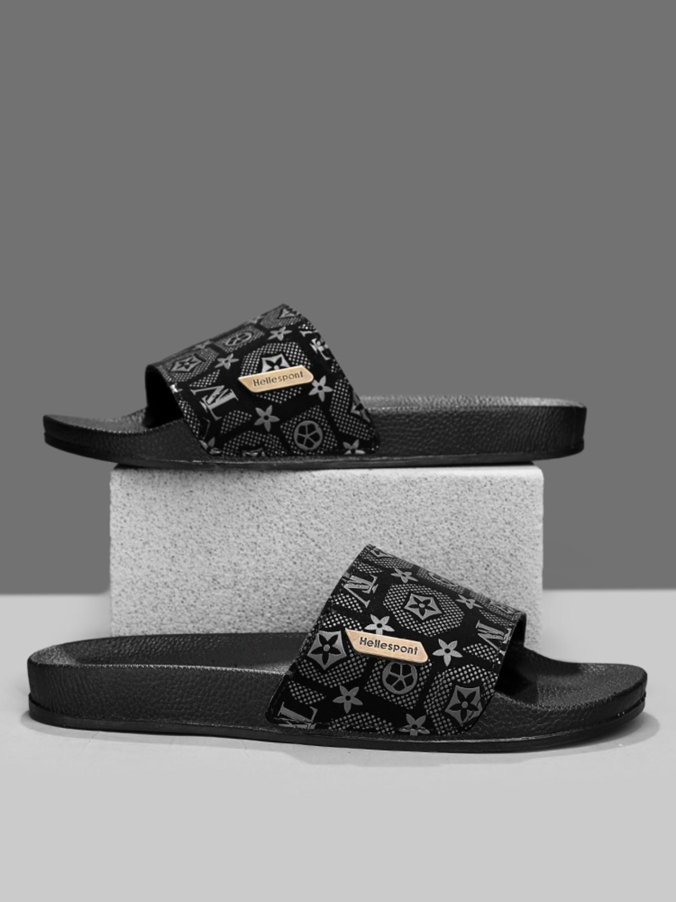 2026 Fashion Print Men's Sandals, Soft Sole Casual Flip Flops, Outdoor Beach Shoes, Comfortable Summer Footwear for Men