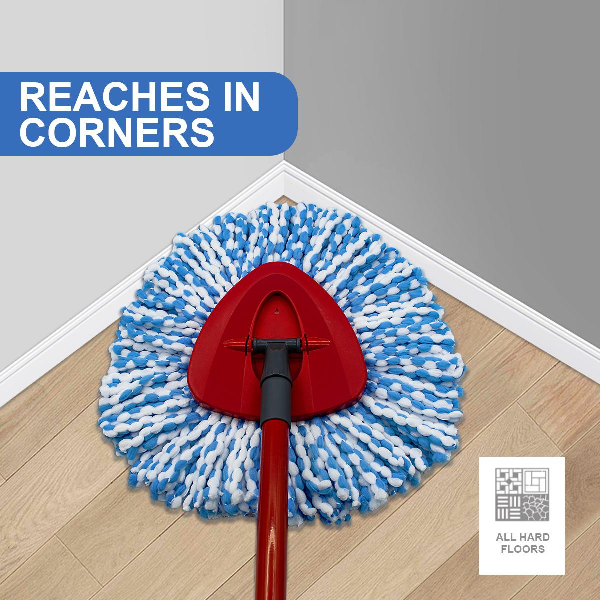 1/2/3pcs Microfiber Spin Mop Replacement Heads, Spin Mop Refill, Compatible with Vileda/o-Cedar Easywring 1 Tank System, Easy Installation, High Efficiency Cleaning, Kitchen Bathroom Cleaning Accessories