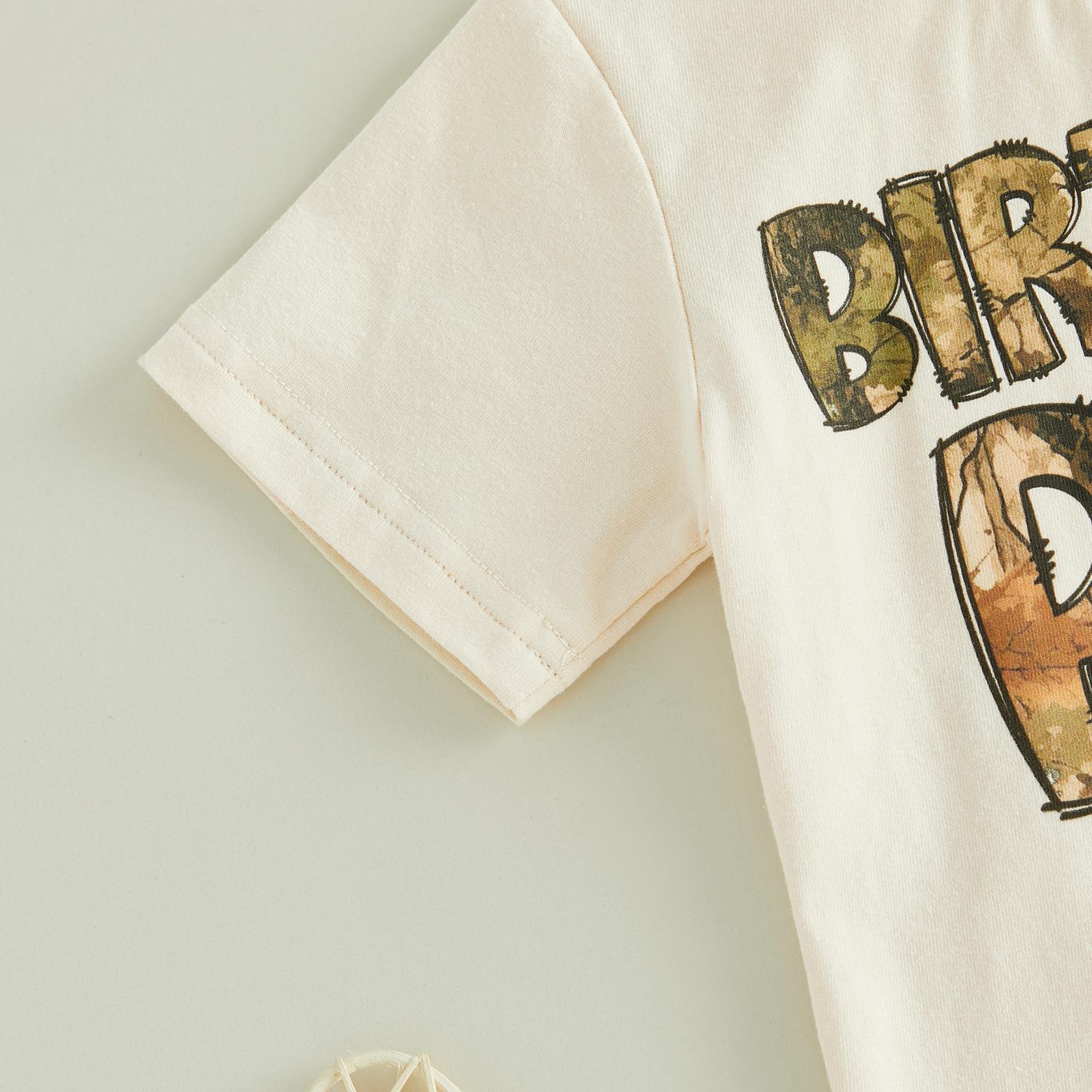 Toddler Baby Little Boy Birthday Outfit Letter Deer Print Short Sleeve Tops and Shorts Set 1-5 Years Toddler Baby Little Boy Birthday Outfit Letter Deer Print Short Sleeve Tops and Shorts Set 1-5 Years