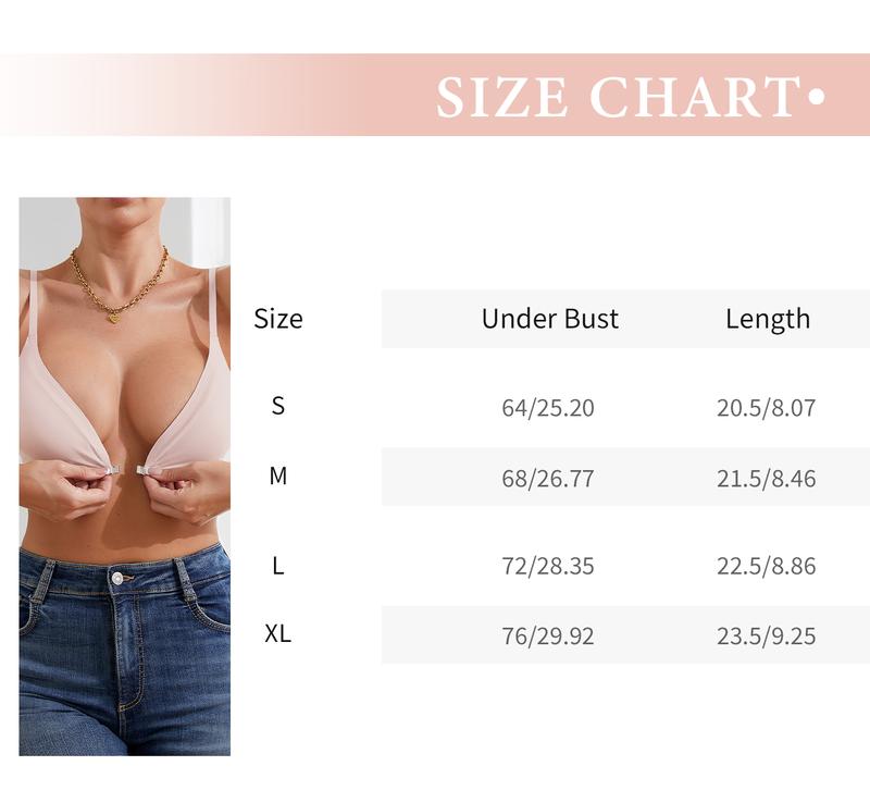 3 Pack Magnetic Front-Closure Wireless Bra with Spaghetti Straps Breathable Lightweight Comfortable Fit Womenswear Minimalist Bridal Basic Nylon Adjustable Everyday Wear  TikTokShopBlackFriday