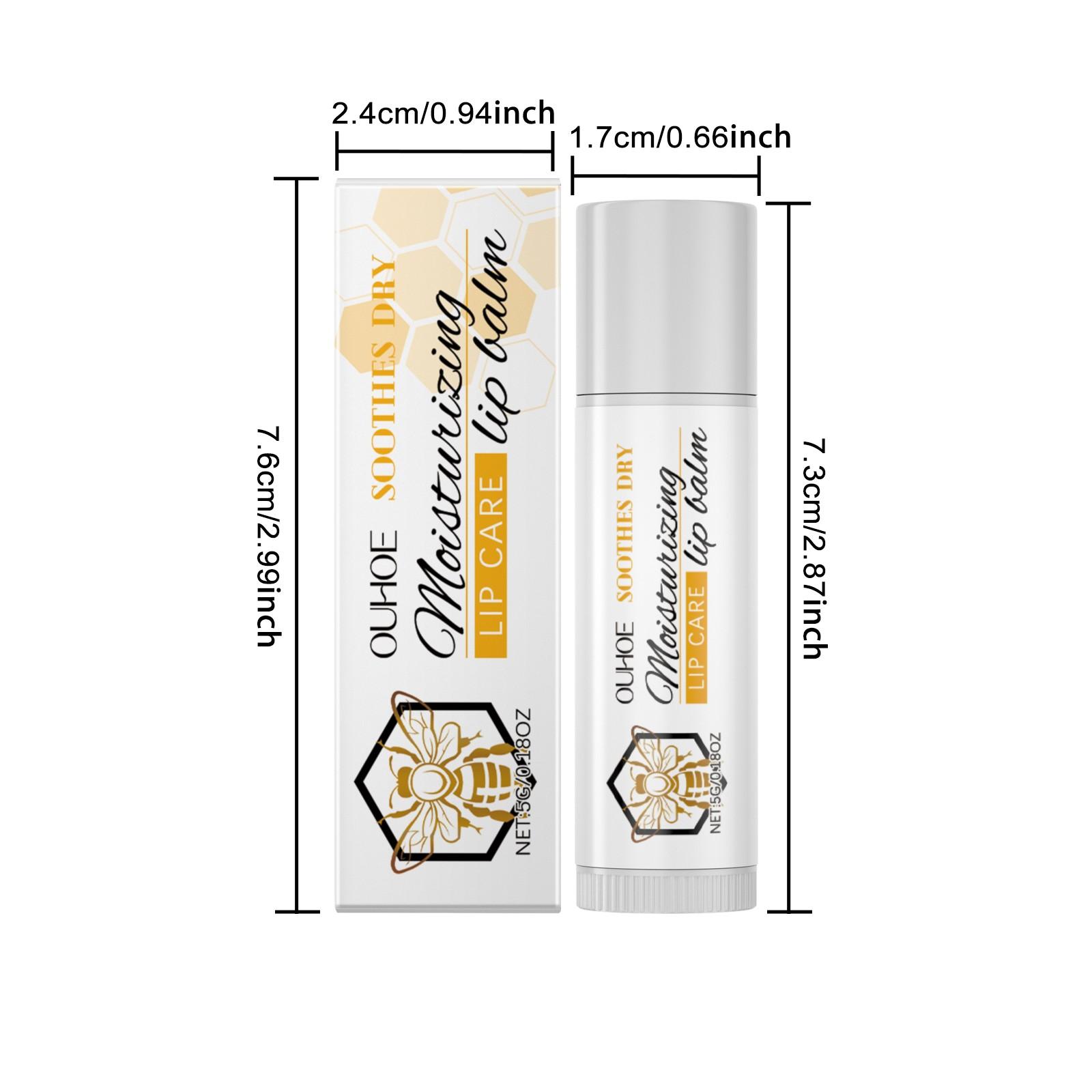 Ouhoe Moisturizing Lip Balm, Hydrating Care for Soft and Smooth Lips, Non-Dry Glossy Lip Balm, Long-Lasting Comfort