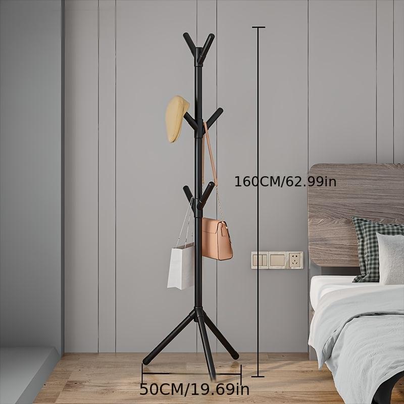 Modern space-saving multi-functional vertical hanger - equipped with a single rod suspension system, suitable for bedrooms, corridors, and small apartments, easy to assemble, minimalist Nordic style