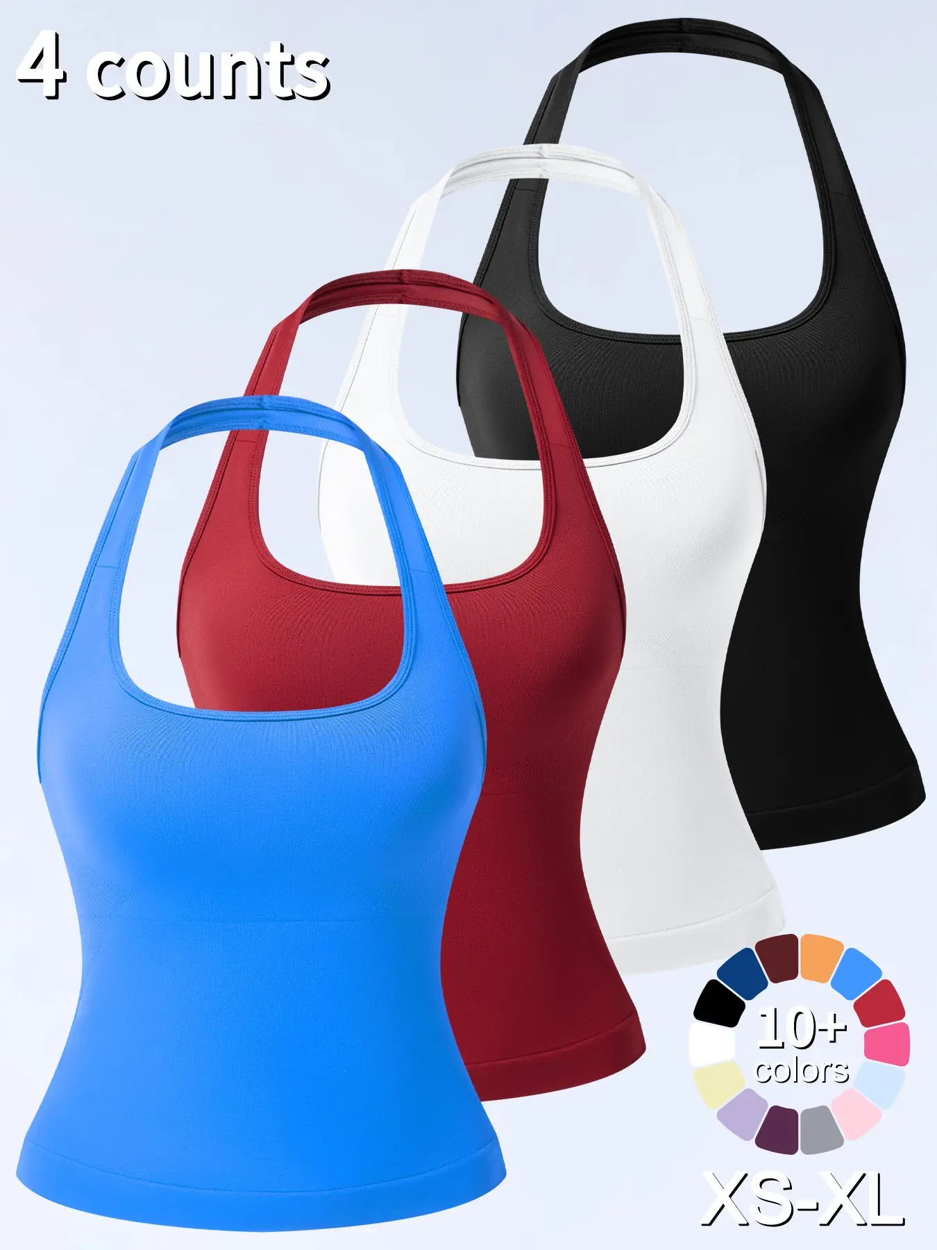 Black, White, Red, Blue