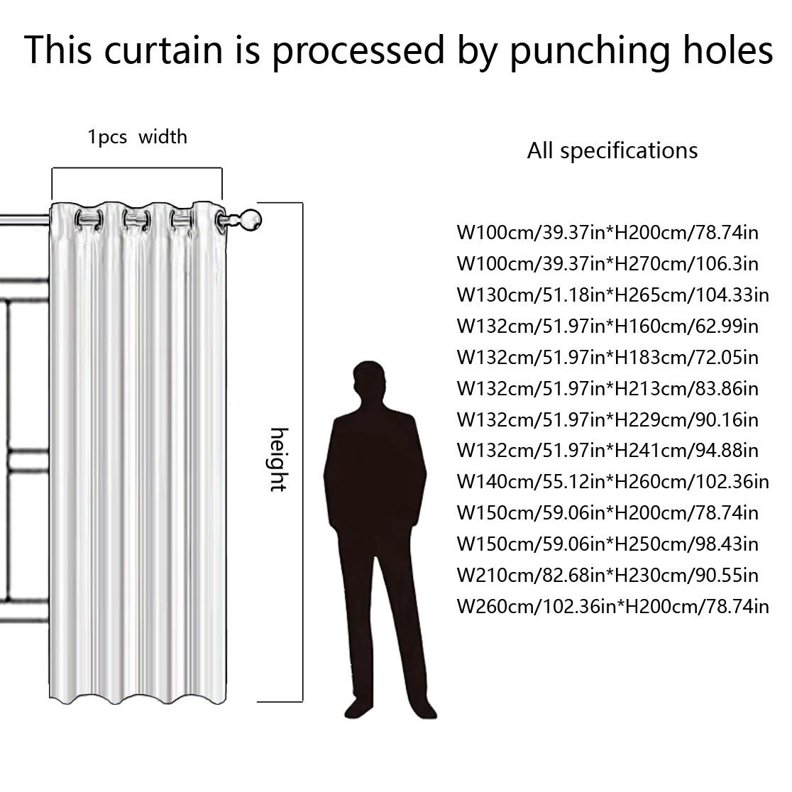 2pcs Blackout Sunscreen Curtains, 100% Light Blocking, Durable & Stylish, Ideal for Bedroom/dining Room/living Room, Enhances Privacy