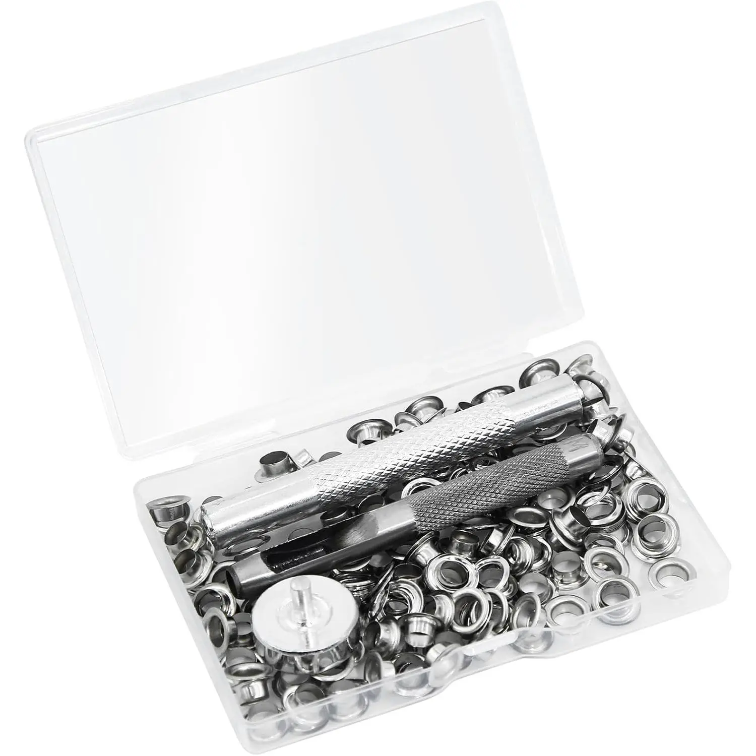 yelets and Grommets Kit, 1/4 Inch Small Metal Eyelet Tool Kit