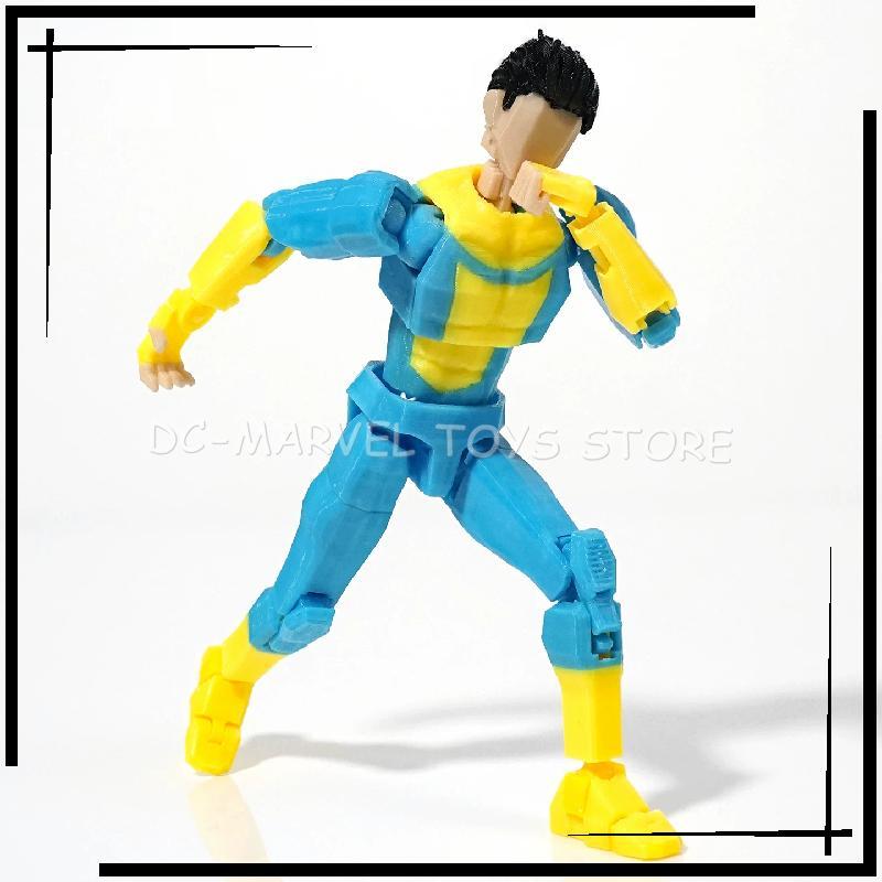 New In Stock 3d Printed Invincible Boy Stripe Mark Light Blue Mark Dummy13 T13 Multi-Jointed Shapeshift Action Figure Toys
