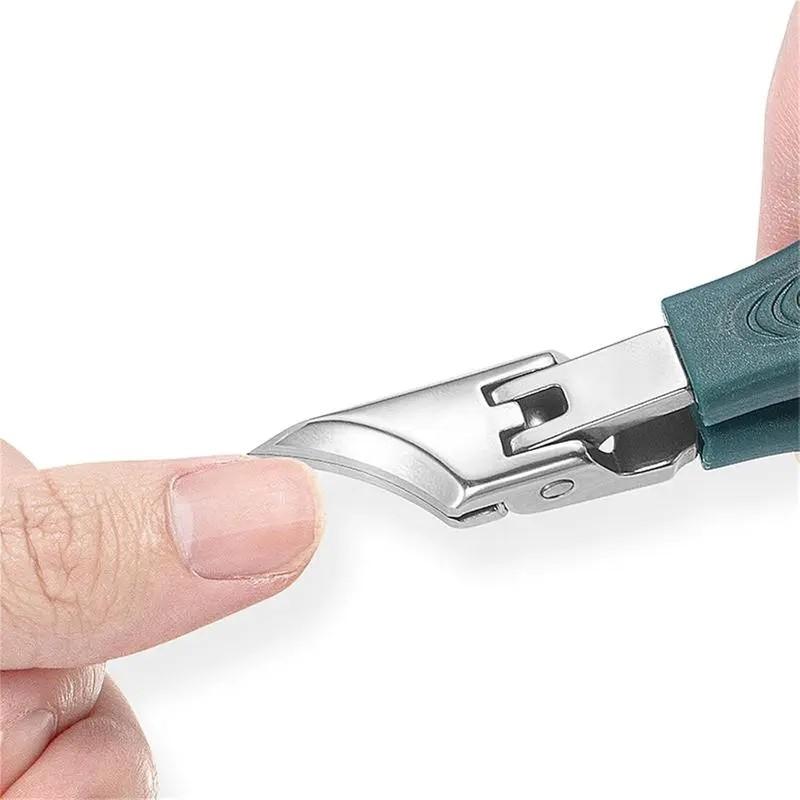 Nail Clipper Set, 3 Counts/set Multifunctional Large Opening Anti-splash Nail Clipper with File, Professional Manicure & Pedicure Tool, Nail Manicure Kit