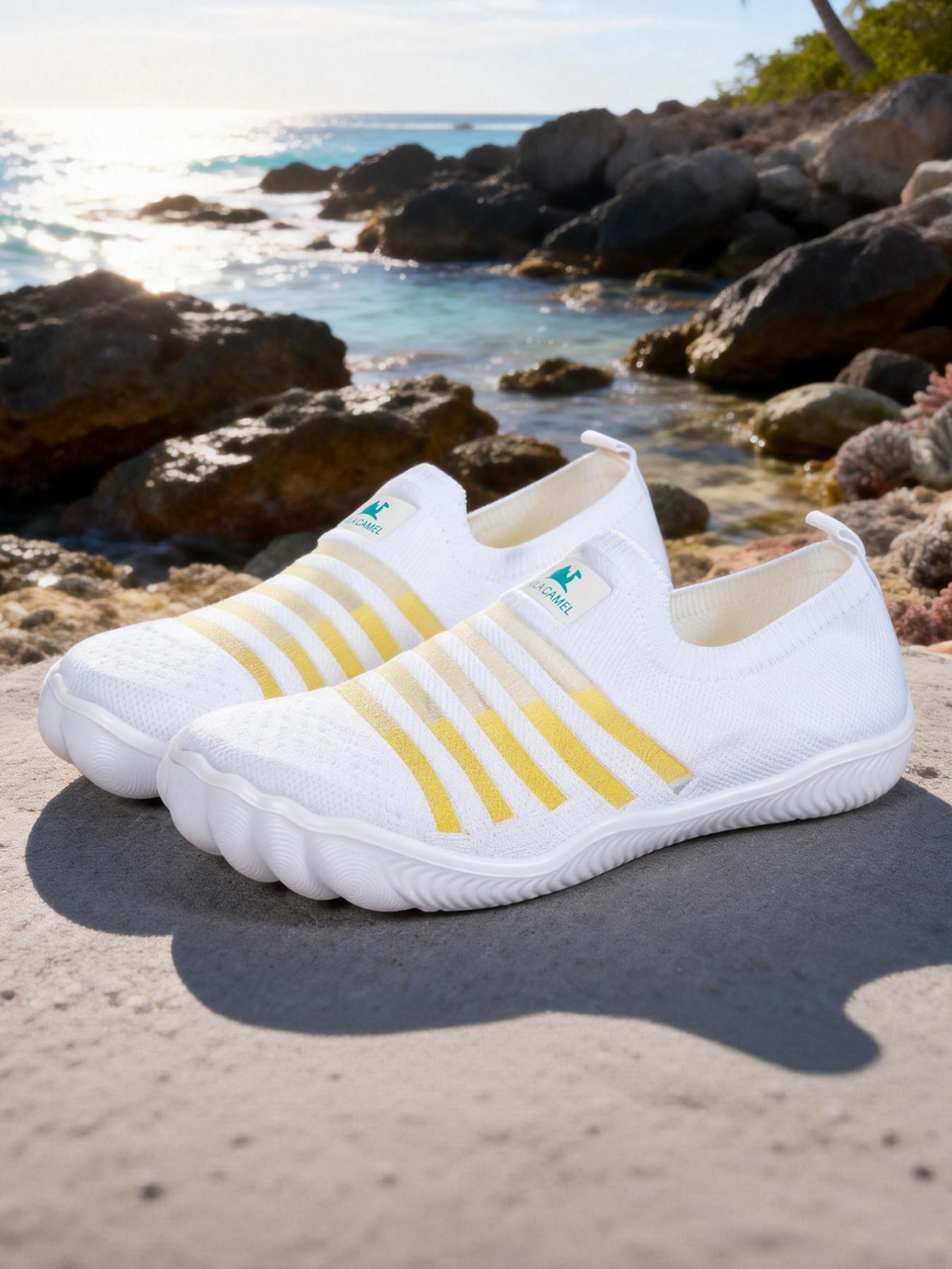 Women's Fashion Beach Shoes, Comfortable Mesh Water Shoes, Quick-Dry Slip-On River Tracing Shoes, Suitable for Beach, Swimming, Hiking & Outdoor Activities