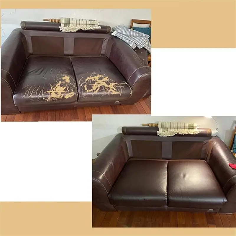 20*54 Inch Self-Adhesive Leather Sticker Patch Cuttable Sofa Repair,PVC Leatherette Waterproof Upholstery Fabric,Leather Stickers Self Adhesiveleather Repair Patch,for Car Seat, Couch, Chair