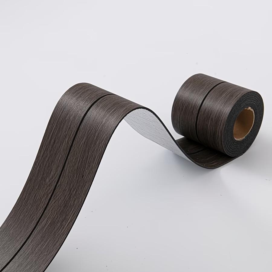 Self-Adhesive Baseboard Molding Trim Strip, Wood Grain Design, Easy Peel & Stick Floor Transition Strips for Walls, Doors, Ceilings, Floors