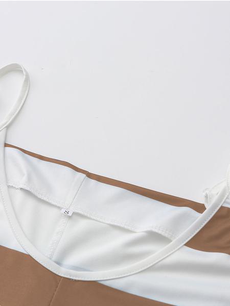 Women's Striped Print Cami Jumpsuit, Casual Sleeveless Overalls Jumpsuit for Summer, Fashion Women's Clothing for Daily Wear