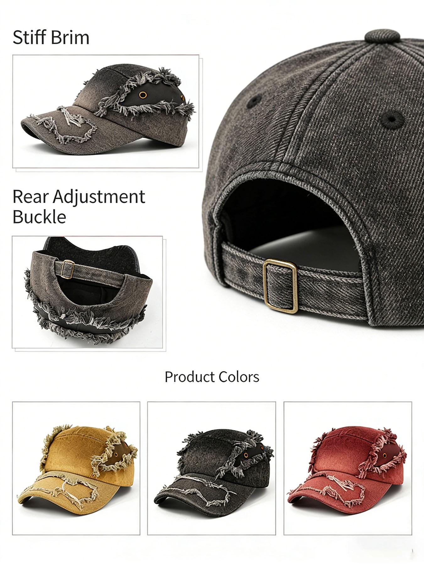 Flash Deal | Abouthexx Shop | Skin-friendly & Breathable | Comfy Washed Material | Y2K 5-Panel Cap | Complements any outfit. Must-have for retro fashion lovers.