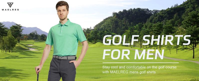 M MAELREG Men's Polka Dot Print Polo Shirt, Performance Golf Shirt, comfortable lapel shirt, stylish casual tops, men's T-shirt,Outdoor Tops