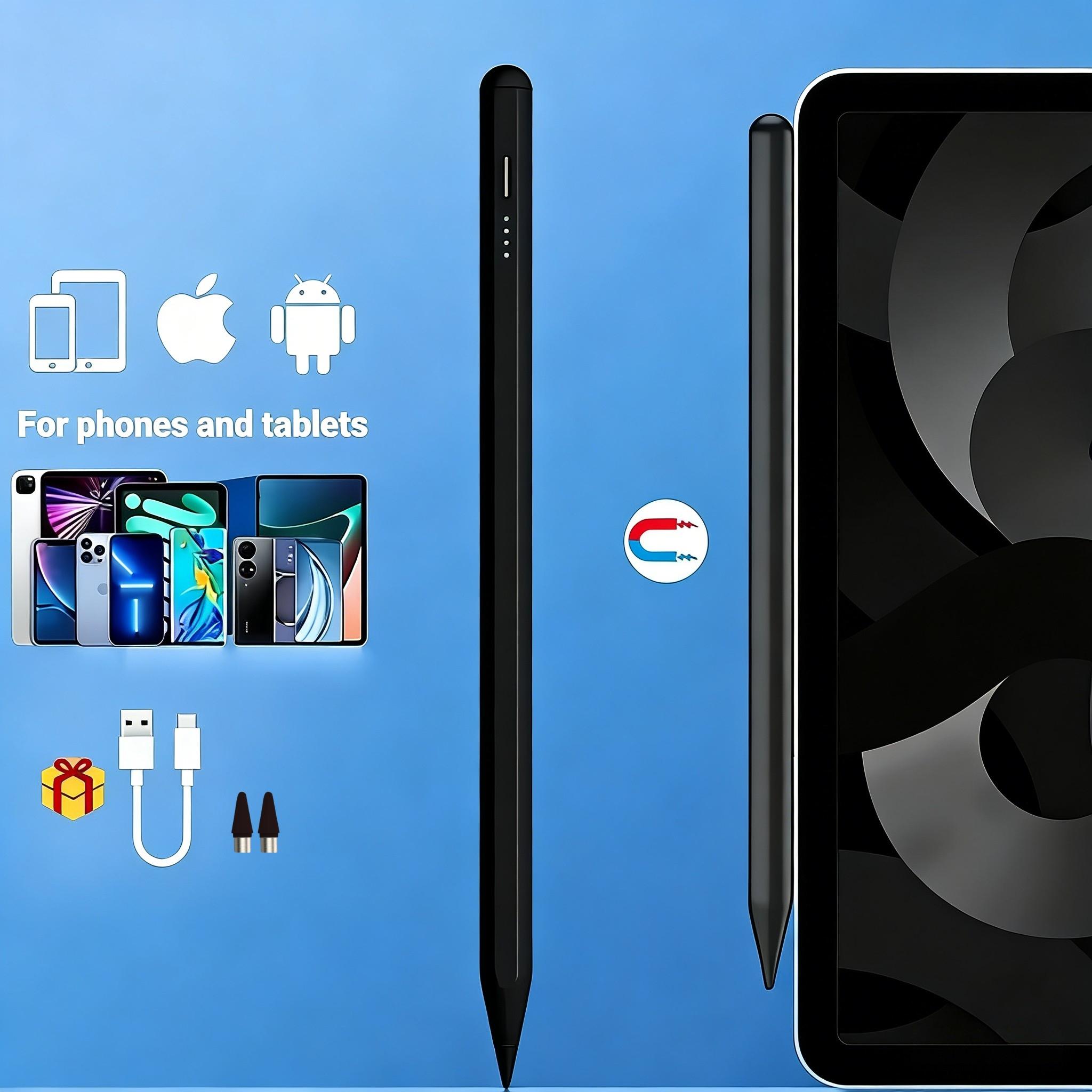 Universal Touch Pen Compatible with iOS Android Tablets Phones, Multi-Colored Tips, Capacitive Stylus Touch Pen for Drawing Writing