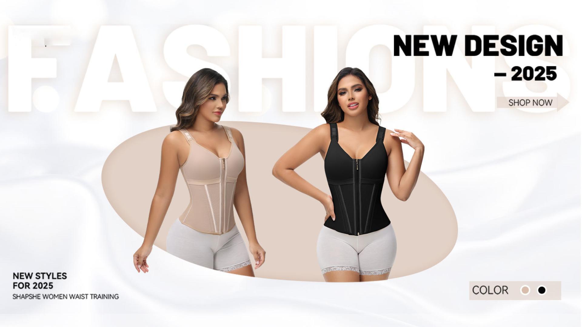 SHAPESHE Waist Shapewear Corset for Women 2-Layers Sport Workout Shapewear Vest SHAPESHE Waist Shapewear Corset for Women 2-Layers Sport Workout Shapewear Vest