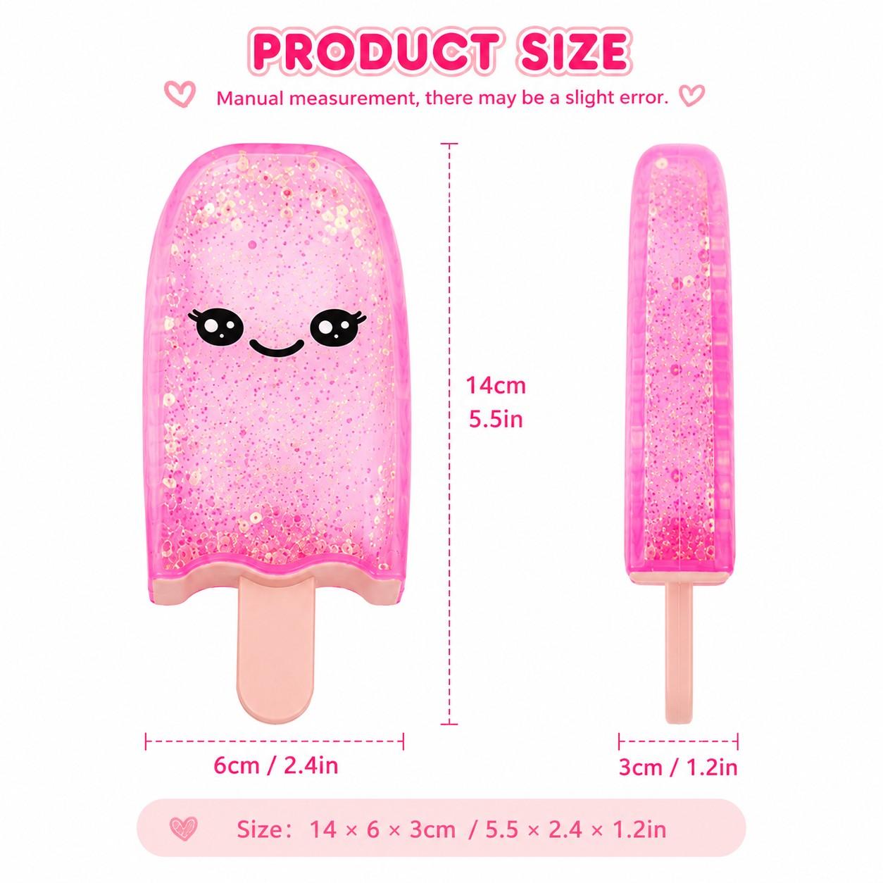 1 pc Random Generic Popsicle Squishy, Kawaii Squishy, Popsicle Stress Balls, Ergonomic Grip Ice Cream Squeeze Squishy, Slow Rising Gel Sugar Squishies Soft Sensory Fidget Toy for Party Favor Office School, Squishy Fidgets, Slow Rise Squishy