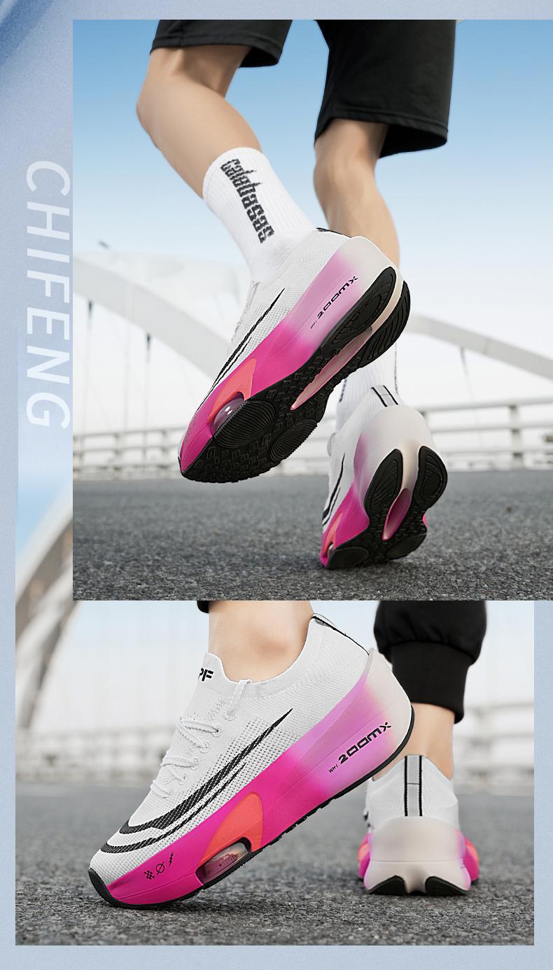 Stylish Unisex Sports Running Shoes with Breathable Knitted Upper, Non-Slip Technology and Shock Absorption for Everyday Fitness, Road Running Shoes, Athletic Running Shoes, Workout Sneakers