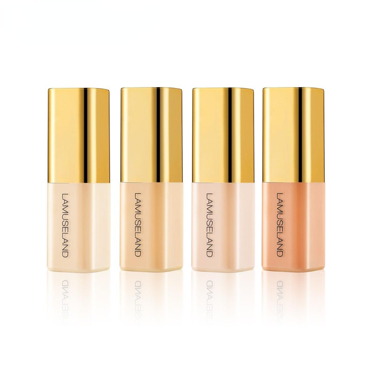 4-piece mini concealer liquid set, highlighting and contouring liquid, multi-color facial three-dimensional concealer liquid shadows, moisturizing texture, long-lasting and smooth, covers tear troughs, dark circles, and acne marks, suitable for beginners