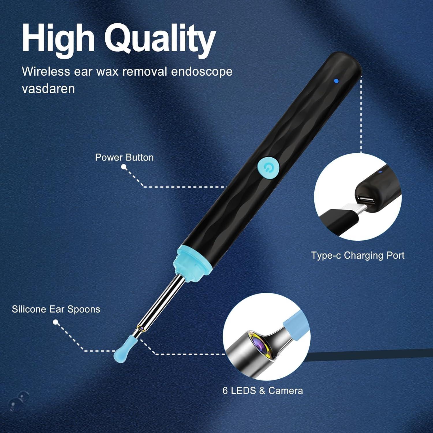 1pc Ear Wax Removal, Smart Earwax Removal Kit, Smart Visual Ear Spoon, Home Use Ear Cleaning Tool, Perfect Gift for Parents & Family Members