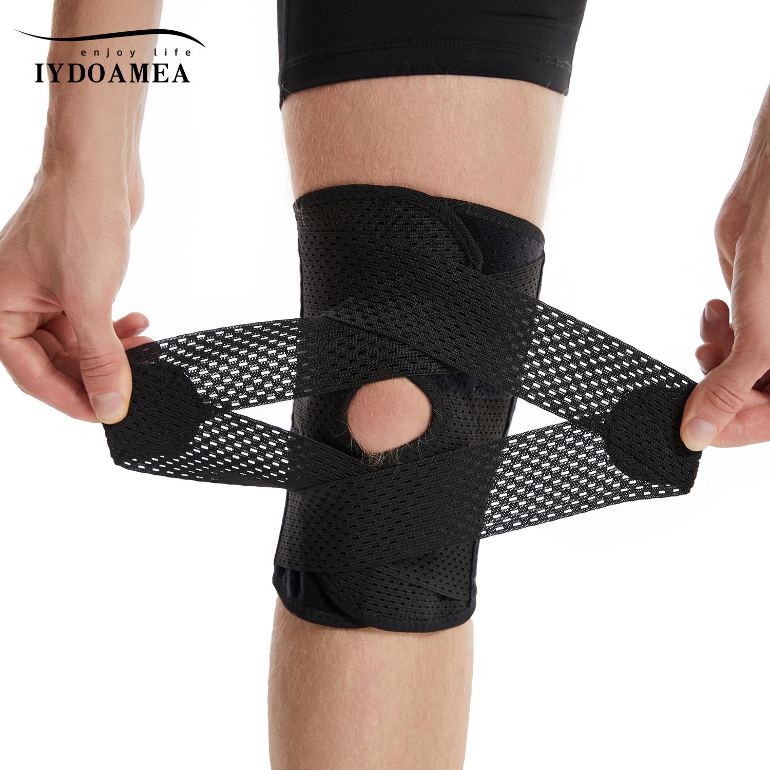 2 Pack IYDoaMea Plus Size Knee Compression Wrap Brace (Order A Size Up), Breathable Adjustable Knee Brace For Men And Women, Knee Brace With Side Stabilizers Outdoorfun TikTokShopBlackFriday