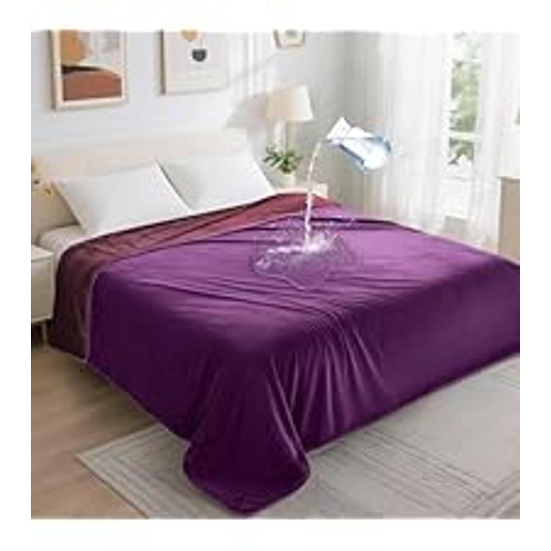 Waterproof Throw Blanket for Couch: Reversible Leakproof Couch Blanket 40" x 60", Soft Flannel & Coral Fleece Bed Blanket Stain-Proof for Sofa Cover, Pet Accidents, Travel, Grey Waterproof Throw Blanket for Couch: Reversible Leakproof Couch Blanket 40" x 60", Soft Flannel & Coral Fleece Bed Blanket Stain-Proof for Sofa Cover, Pet Accidents, Travel, Grey