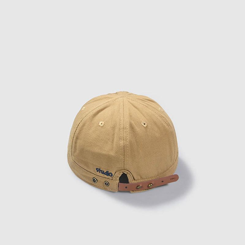 Hong Kong–style short-brim baseball cap; soft-brim slightly curved ...