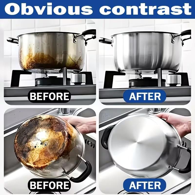 Complete Metal Polish Kit, Universal Metal Polishing Agent, Quick Chrome Stainless Steel Painted Metal Shine Restorer, Sponge Included, Jokjok Brand