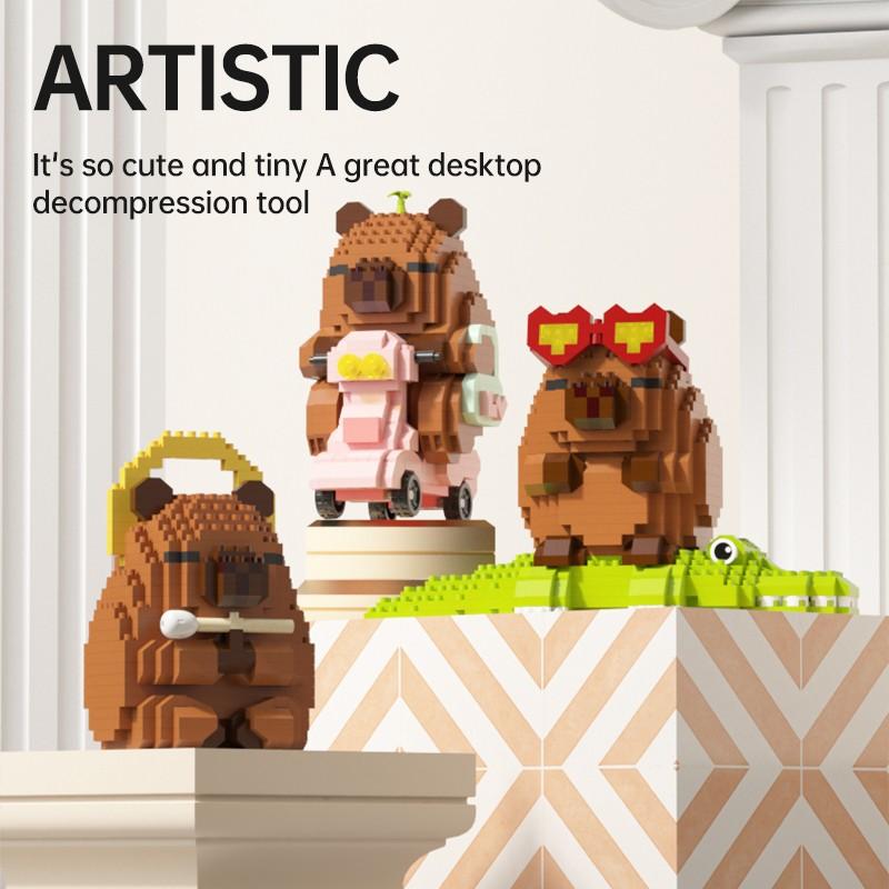 Creative Dolphin Building Block Set, Made From Microgranule Abs Material, Desktop Decoration, Perfect Gift for Girlfriend Birthday Christmas Halloween