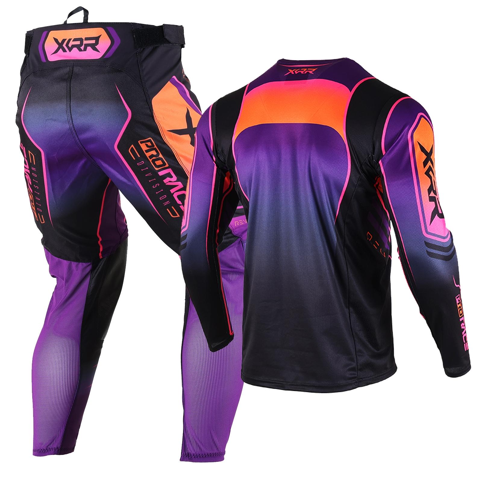XCRR Jersey and Pants Combo Motocross Enduro Offroad MX MTB DH Riding Dirt Bike Downhill Racing Adult Sports Gear Set Sports Clothing