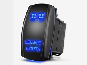 Nilight Side Shooter LED Light Bar/Pods 2PCS 6.5 Inch 60W Flood Spot Beam Combo Fog/Driving Light w/ 16AWG 5Pin Rocker Switch Wiring Harness Kit for Truck ATV UTV Boat