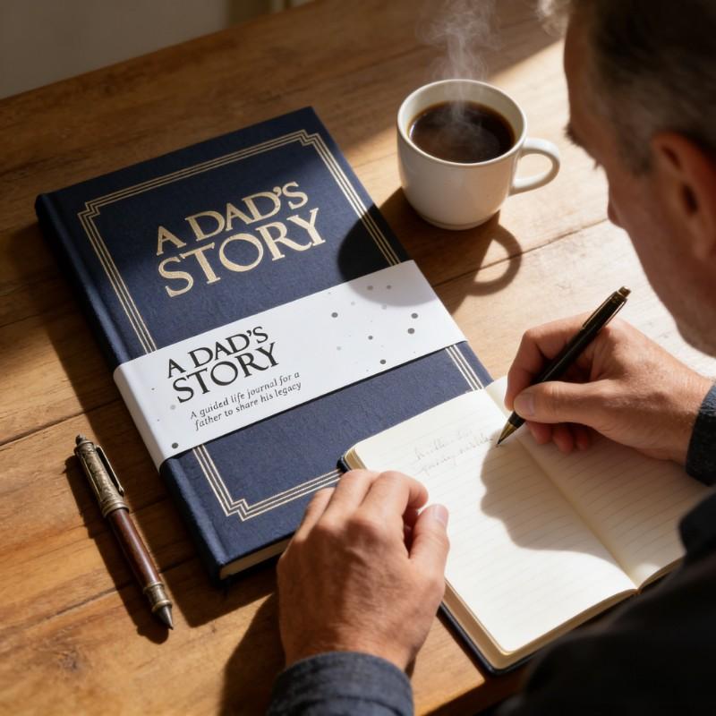 Father's Life Story Diary Hardcover Edition, Meaningful Memorial Gift, 250+ Guiding Questions, Perfect for Father's Day Birthday Christmas
