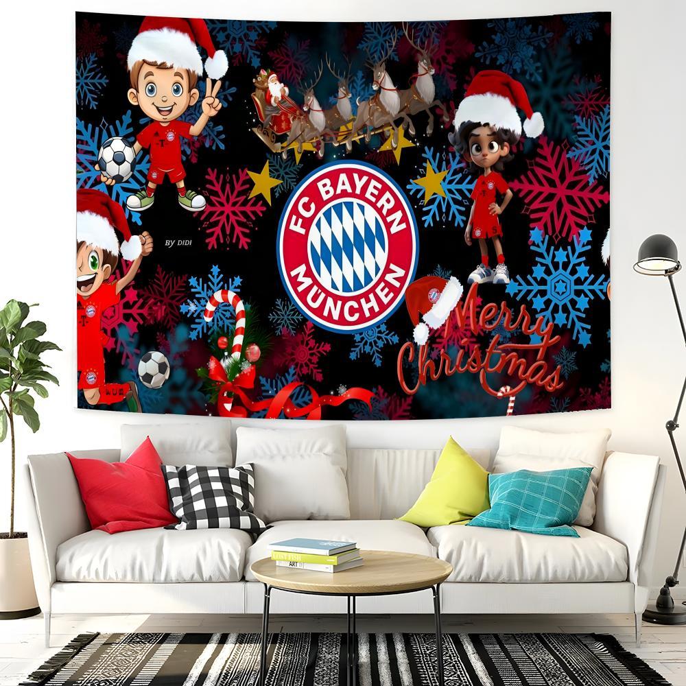 German Bundesliga FC B-Bayern München star Tapestry Background Hanging Cloth Bedroom Room Decor Aesthetic Tapestry Wall Party