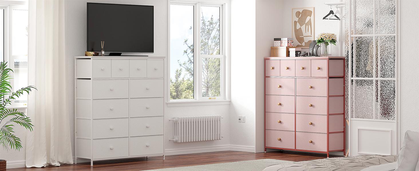 Raybee Furniture Tall Dresser with 12 Drawers, Wooden Top and Metal Frame, Fabric Storage Organizer, Ideal for Dressing Room, Bedroom, Closet,Entryway,Living Room Raybee Furniture Tall Dresser with 12 Drawers, Wooden Top and Metal Frame, Fabric Storage Organizer, Ideal for Dressing Room, Bedroom, Closet,Entryway,Living Room