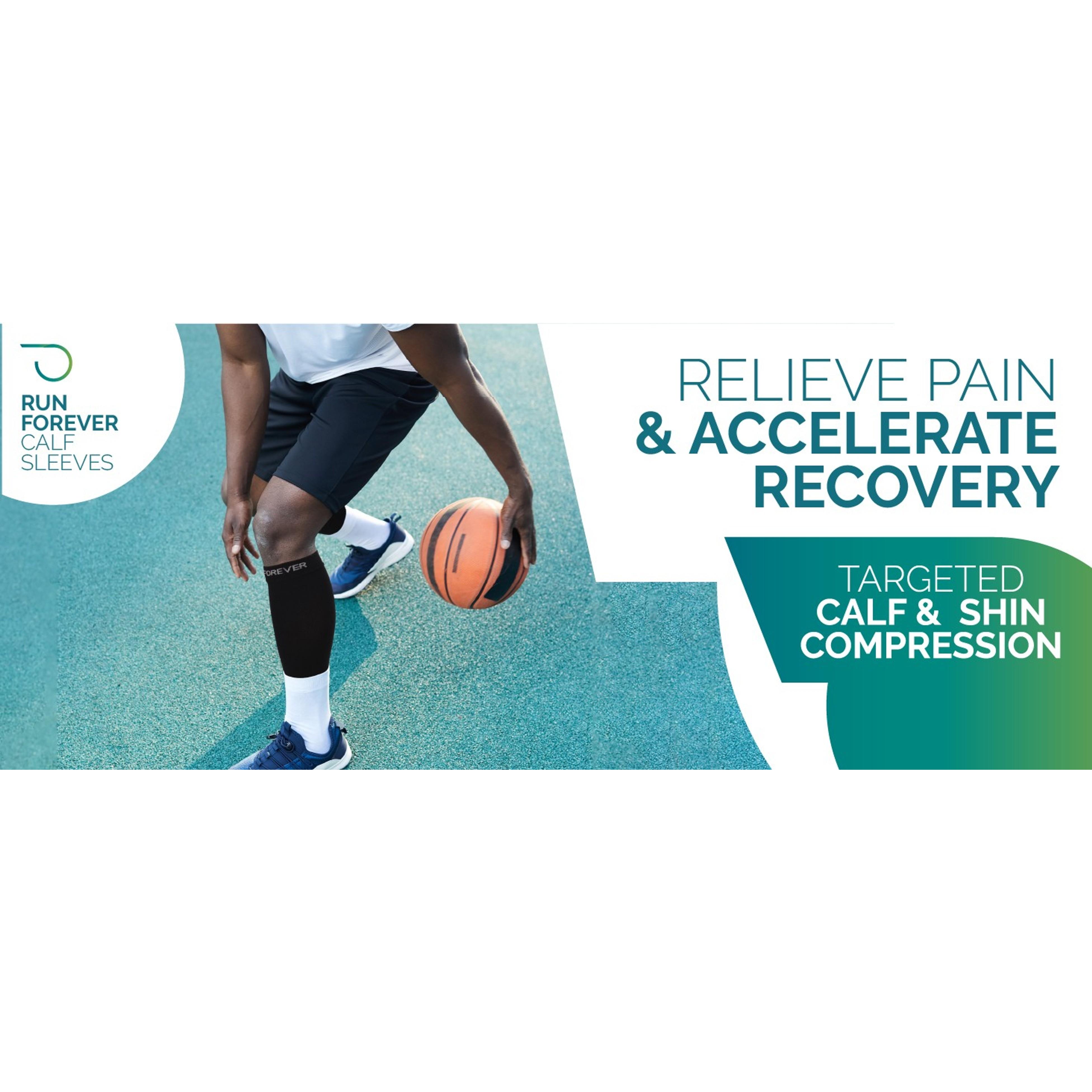Calf Compression Sleeve for Men & Women, 20-30mmHg Compression
